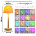 Mushroom Table Lamp with Water Ripple Projection